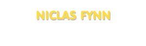 Der Vorname Niclas Fynn